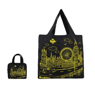 Huskies Bags ฮัสกี้ส์ Tote Bag HK 02-814 BL/YL รุ่น Londoner กระเป๋าถือ สะพายไหล่