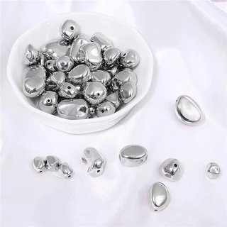 ลูกปัด สีเงิน สําหรับทําเครื่องประดับ DIY