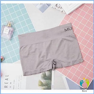 Comfy กางเกงชั้นในสตรี แบบขาสั้น เอวสูง ชุดชั้นใน boxer briefs