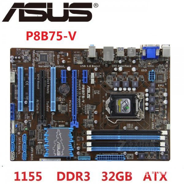 Asus p8b75 v подключение