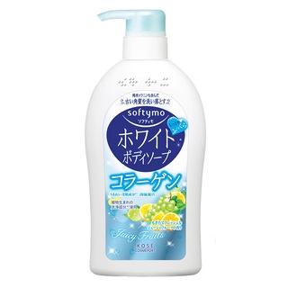 KOSE Softymo White Body Soap  [ กลิ่น JUICY FRUITS ]  สูตรคอลลาเจน Collagen 600ml