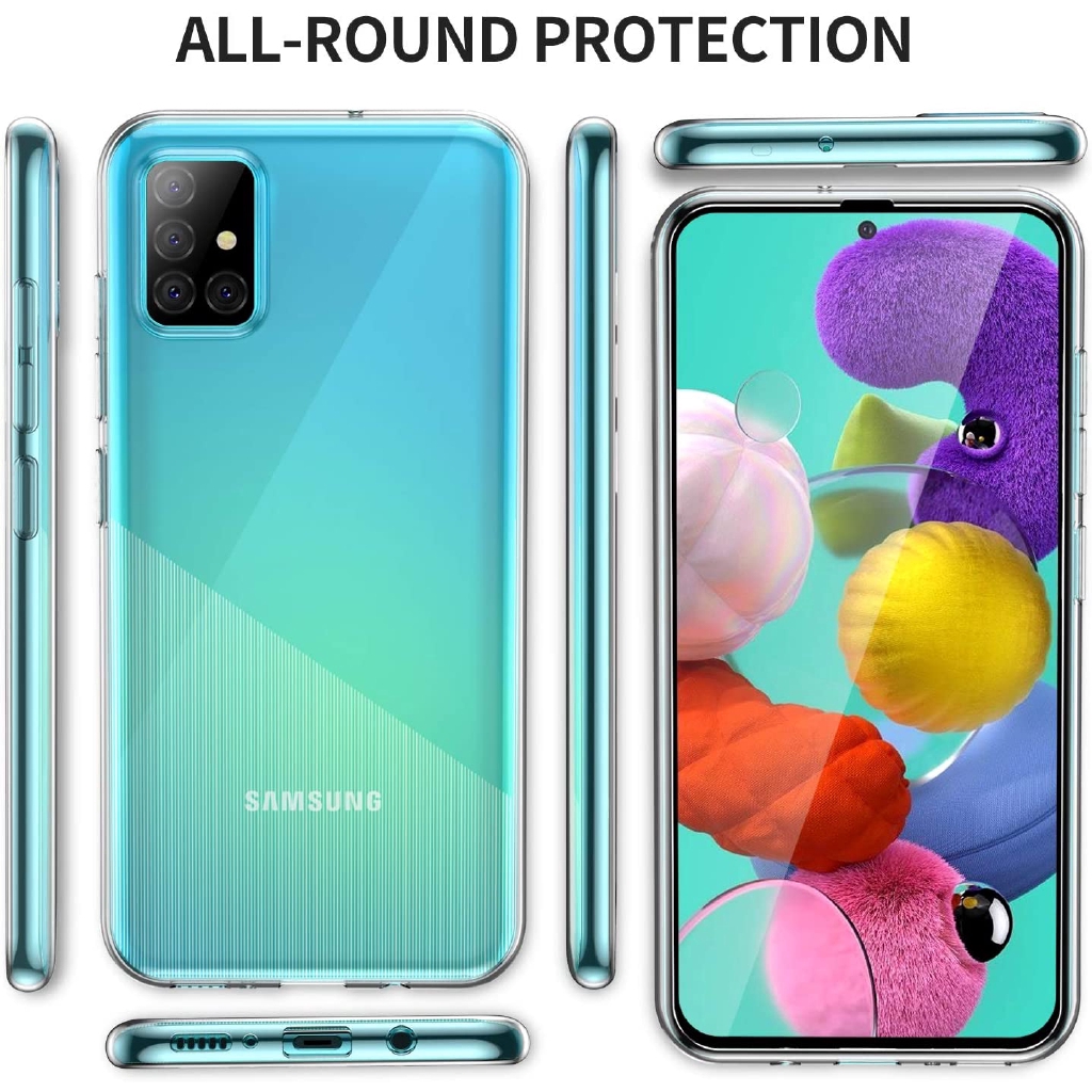 เคสใสกันกระแทก TPU Samsung Galaxy A03 A12 A02s A51 A71 A21 A31 A21s A11 A01 M12 5G 4G 2023 #8