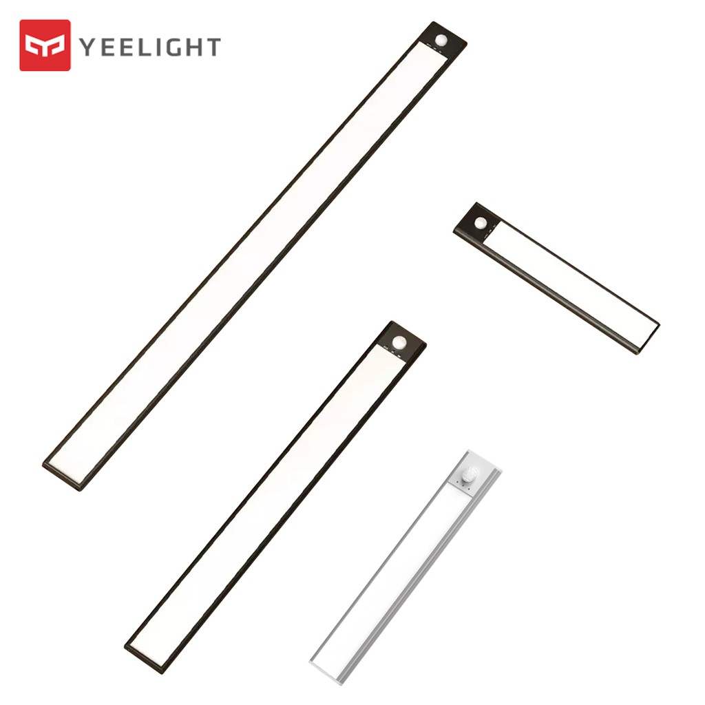 ใหม่ Yeelight ไฟ LED ตู้ Motion Sensor Night Light ไฟเหนี่ยวนําติดตั้งง่ายแบบชาร์จไฟได้สําหรับห้องครัวห้องนอน