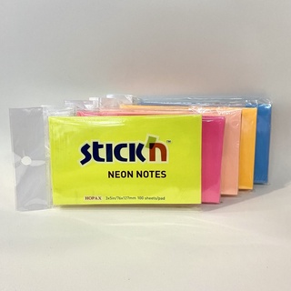 กระดาษโน๊ต ฟิล์มโน๊ต โพสต์อิท กระดาษโน๊ตหัวกาว STICK’N NEON NOTES