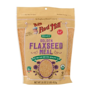 บ็อบส์เรดมิล ออแกนิค โกลด์เด้น เฟลกซีด แบบบด 453 กรัม - Bobs Red Mill Organic Golden Flaxseed Meal 453g