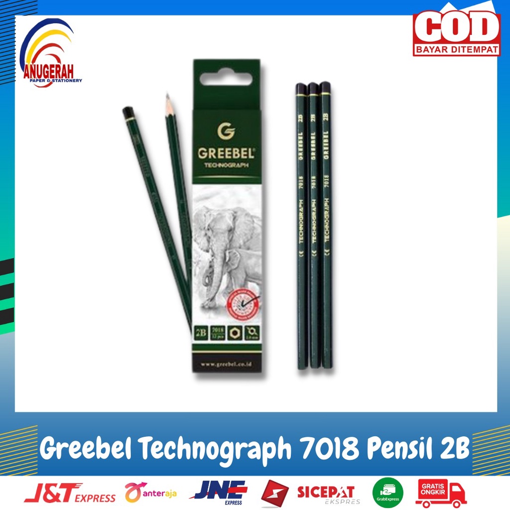 GREEBEL TECHNOGRAPH 7018 2B PENCIL (ชิ้น)