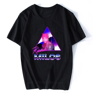 ใหม่ เสื้อยืดผ้าฝ้าย 100% พิมพ์ลาย Ricardo Milos Vaporwave สไตล์วินเทจ ฮาราจูกุ แนวสตรีท เหมาะกับหน้าร้อน สําหรับผู้ชาย