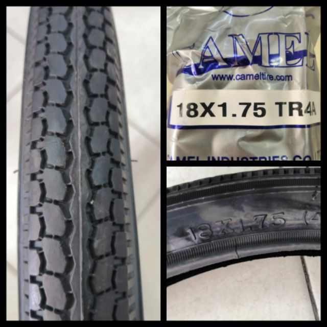 ยางนอกและยางในเบอร์ 18x1.75 (ดูเบอร์อย่าวัดล้อ) เบอร์หายาก สำหรับใส่จักรยานเด็กล้อ 18 นิ้ว