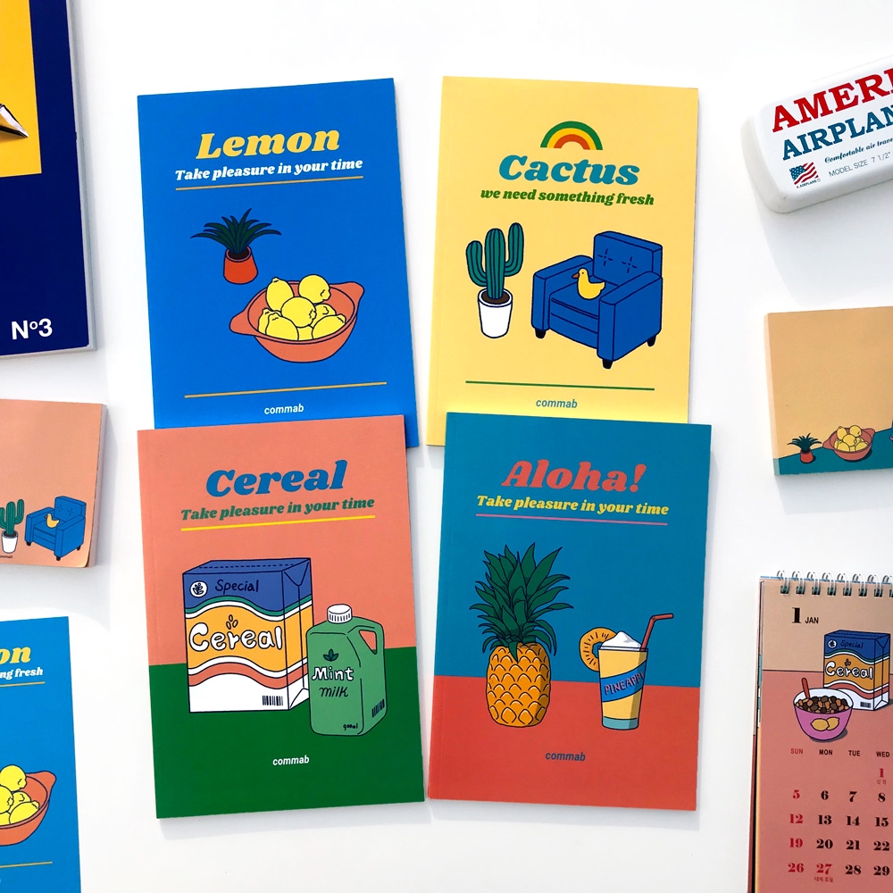 Retro Mood Monthly Planners (undated) แพลนเนอร์รายเดือนเล่มบางแบบไม่ระบุวันที่