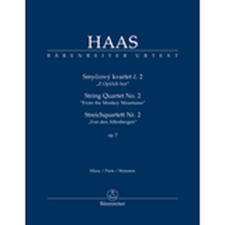 Haas, Pavel String Quartet no. 2 op. 7 "From the Monkey Mountains" BA11525 (9790260108868)