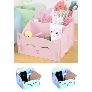 ชั้นแมวไม้วางของให้เป็นระเบียบ น่ารัก.