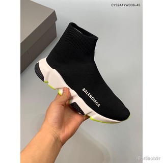 Balenciaga SPEED 2.0 Original ถุงเท้าผ้าฝ้ายถักรองเท้าผู้ชายรองเท้าผ้าใบเทนนิสสตรี 154