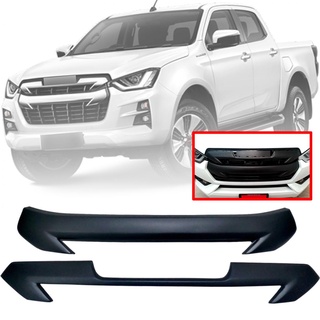 ครอบกระจังหน้า รุ่น ISUZU ดีแม็กซ์ 4 WD ครอบหน้ากระจัง อีซูซุ D-MAX DMAX ปี 2019 - 2020 ดำด้าน