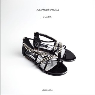 ALEXANDER SANDALS (BLACK)