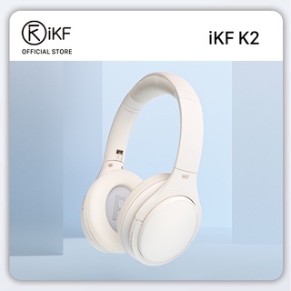 iKF K2 หูฟังบลูทูธไร้สาย เสียงเบสสเตอริโอ พร้อมไมโครโฟน มีสาย โหมดเกมมิ่ง เวลาเล่น 50 ชั่วโมง สําหรับชั้นเรียนออนไลน์