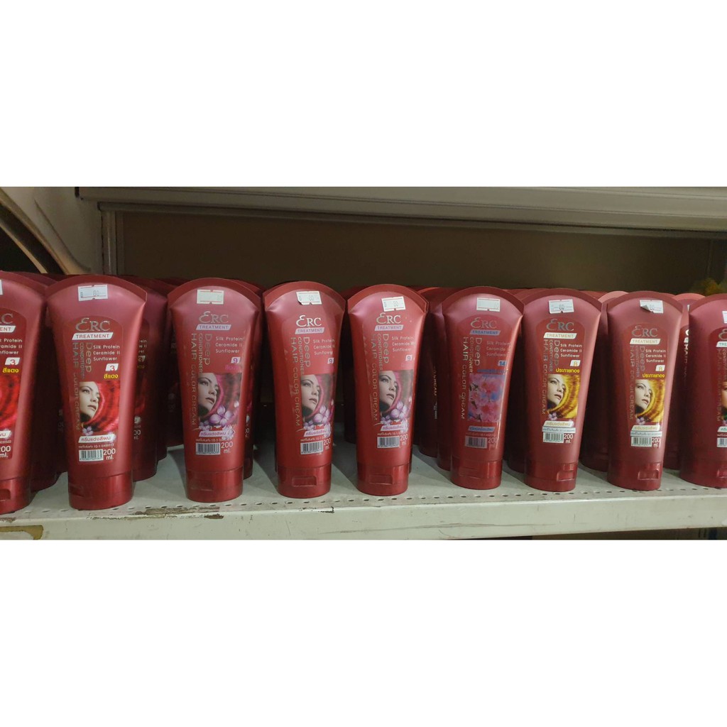 ทรีทเม้นเปลี่ยนสีผม ERC TREATMENT COLOR CREAM ปลอดสารแอมโมเนีย