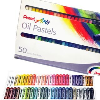 pentel สีชอล์คเพลเทล 50 สี