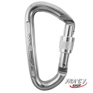 คาราบิเนอร์ก้านเปิดสกรู คาราบิเนอร์ SCREWGATE CARABINER 3000 POLISHED