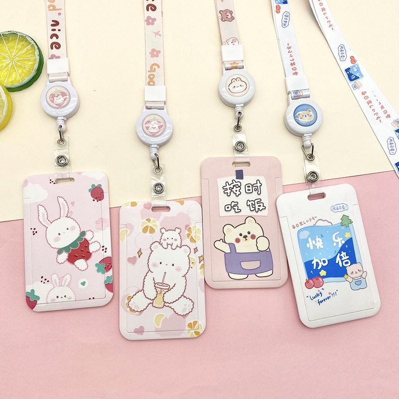 ผู ้ ถือบัตรน ่ ารักยาวอัตโนมัติขนาดเชือกเส ้ นเล ็ กสําหรับ Campus Cards, Work Passes และ Bus Cards Hard ป ้ องกัน Dinosaur Name Tag