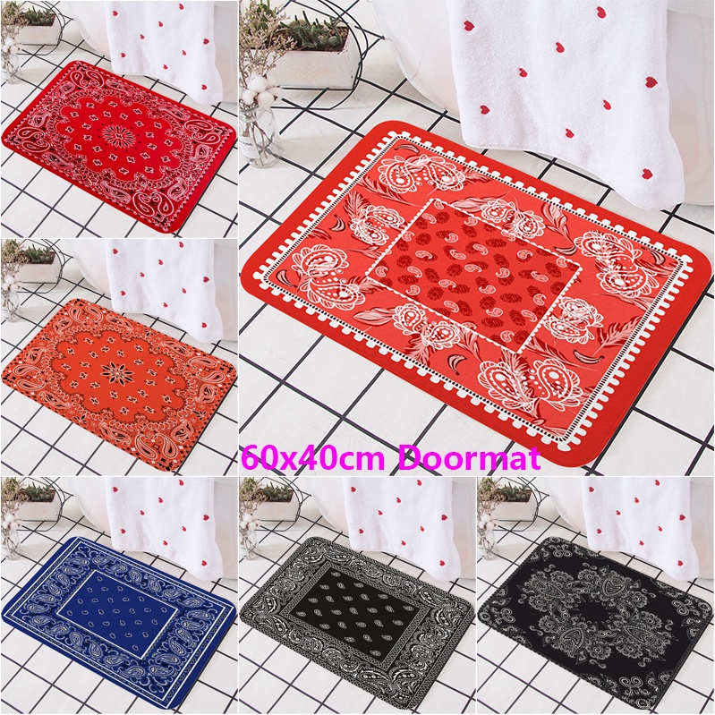 เสื่อปูพื้นห้องน้ํากันลื่นดูดซับน้ําสไตล์ชนเผ่า Boho Paisley