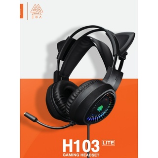 หูฟังเกมมิ่ง Gaming Headset EGA TYPE H103 7.1 Virtual LED Lighting หูถอดได้ AUX 3.5+USB port ของแท้แน่นอน