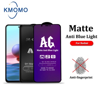 ฟิล์มกระจกเต็มจอ แบบด้าน AG Xiaomi Redmi Note 12 4G + 11 Pro 5G 11s 10 10s 9 9s 8 7 Plus ฟิล์มเล่นเกมส์ ฟิล์มกระจกแบบด้าน