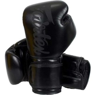 นวมชกมวย Fairtex BGV14 Solid Black สีดำล้วน