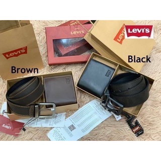 Levi’s Belt and Wallet Gift Set Code:B1D190465  แบรนด์แท้ 100% งาน Outlet