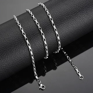 Love2Self X043 สแตนเลสสตีลผู้ชายไม่มีสร้อยคอจี้ Non Tarnish 316L เหล็กธรรมดาเงินคอลเลกชัน