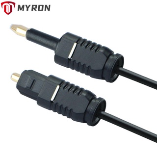 Myron สายไฟเบอร์ออปติคอล 3.5 มม. To Toslink เชื่อมต่อสายเคเบิ้ลเสียงดิจิตอล Spdif