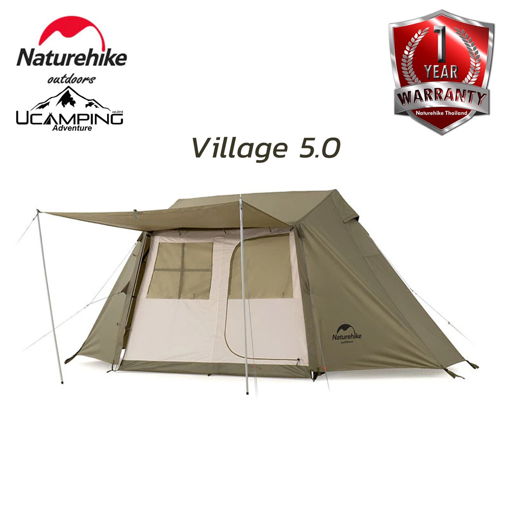เต็นท์ Naturehike Village 5.0 Carbin 3-4 man tent (รับประกันของแท้ศูนย์ไทย)