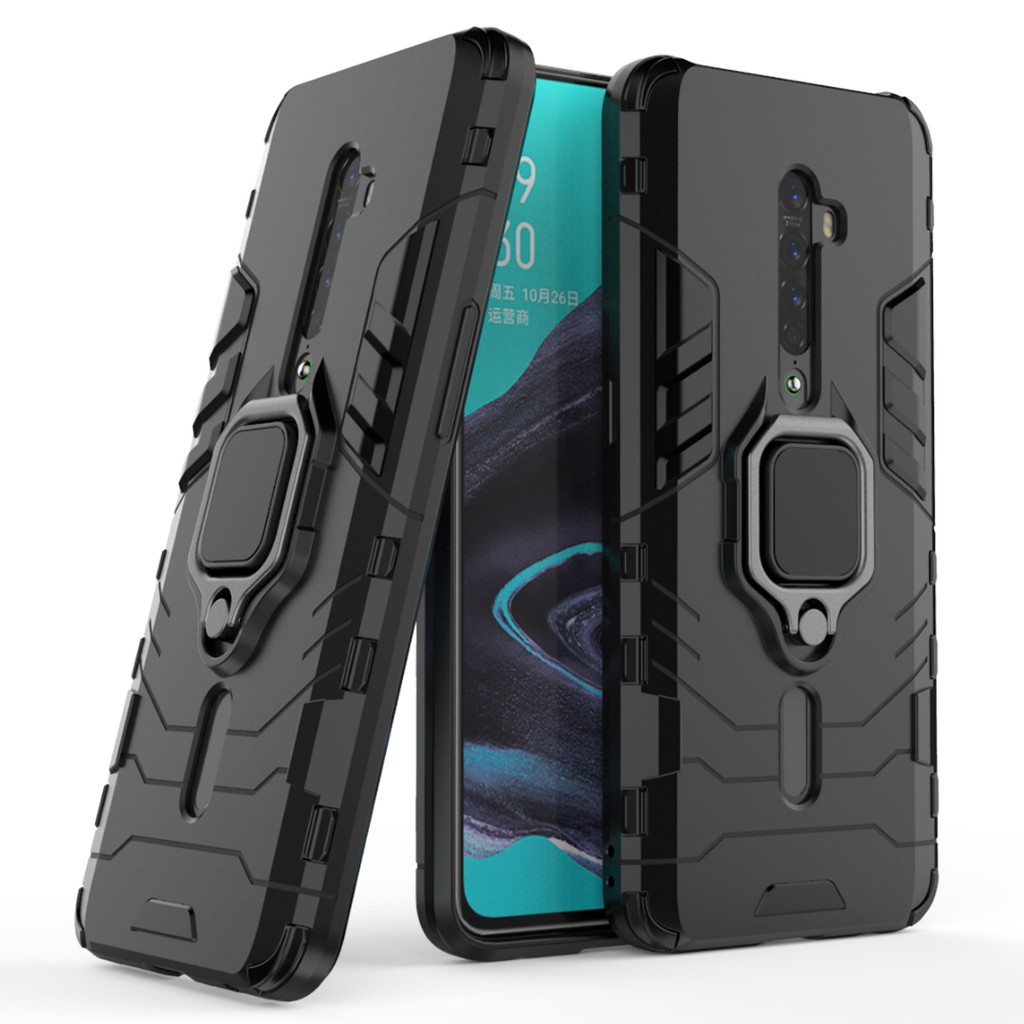 เคส OPPO Reno 2 พลาสติกแบบแข็ง Armor Shockproof Phone Case Back Cover OPPO Reno 2 Reno2 กรณี ฝาครอบ