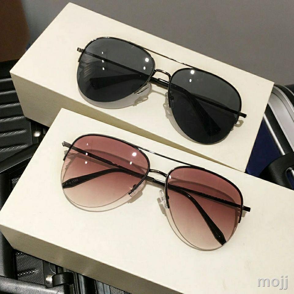 แว่นตากันแดด pilot super cool toad mirror แว่นตากันแดดครึ่งกรอบสีน้ำตาล ...