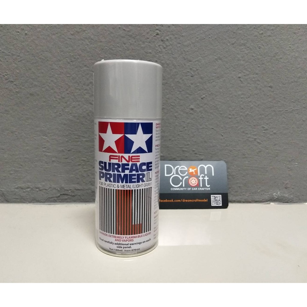 TAMIYA 87064 Fine Sur.Primer L L.Gray (สีสเปรย์รองพื้นเทา TS Spray DreamCraft Model)