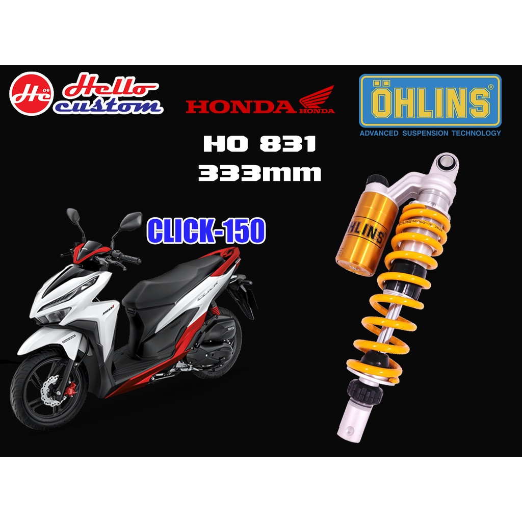 OHLINS HO831 Honda Click i 150 (333 mm) 2018-2022 Allnew Click 160