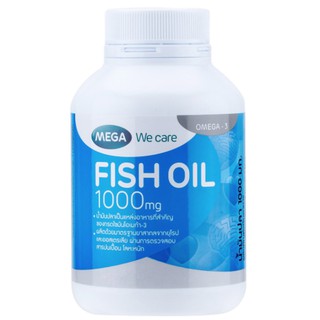 Mega Wecare Fish Oil 1000 mg 30 Capsules น้ำมันปลาเมก้า 30 แคปซูล