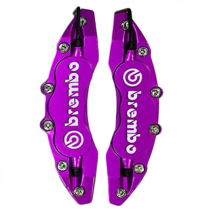 ครอบคาลิปเปอร์ บนดิสเบรคด้านหน้า สำหรับล้อแมคแต่งรถยนต์ทุกรุ่นสีม่วง (PURPLE)