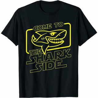 【cotton Tshirts👕】ใหม่ เสื้อยืด พิมพ์ลายฉลามตลก Come To The Shark Side สําหรับคนรักสัตว์ป่า มหาสมุทร