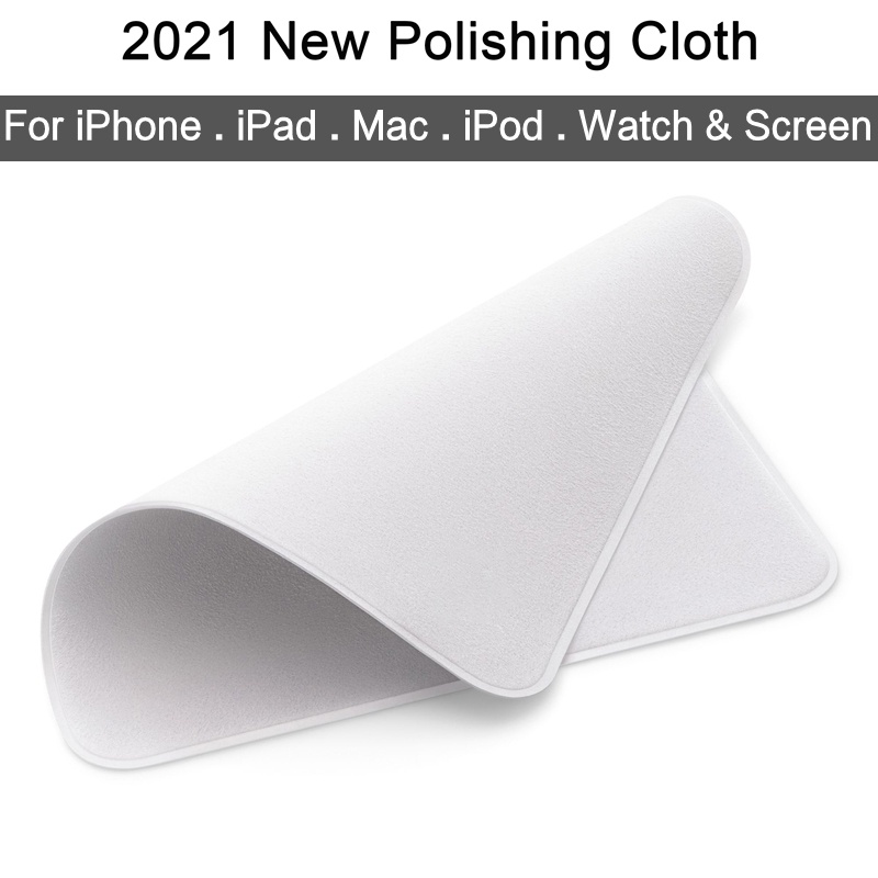 2021 ผ้าขัดทําความสะอาดหน้าจอสําหรับ iPhone iPad Mac Apple Watch iPod Pro ดิสเพลย์ XDR