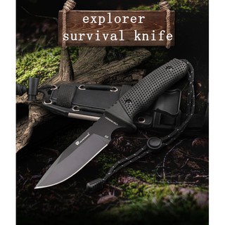 มีดสนาม มีดเดินป่า มีดแคมป์ มีดใบตาย HX Outdoors D-171 ใบ 3.9" เหล็ก D2 พร้อมเคส ABS อย่างดี