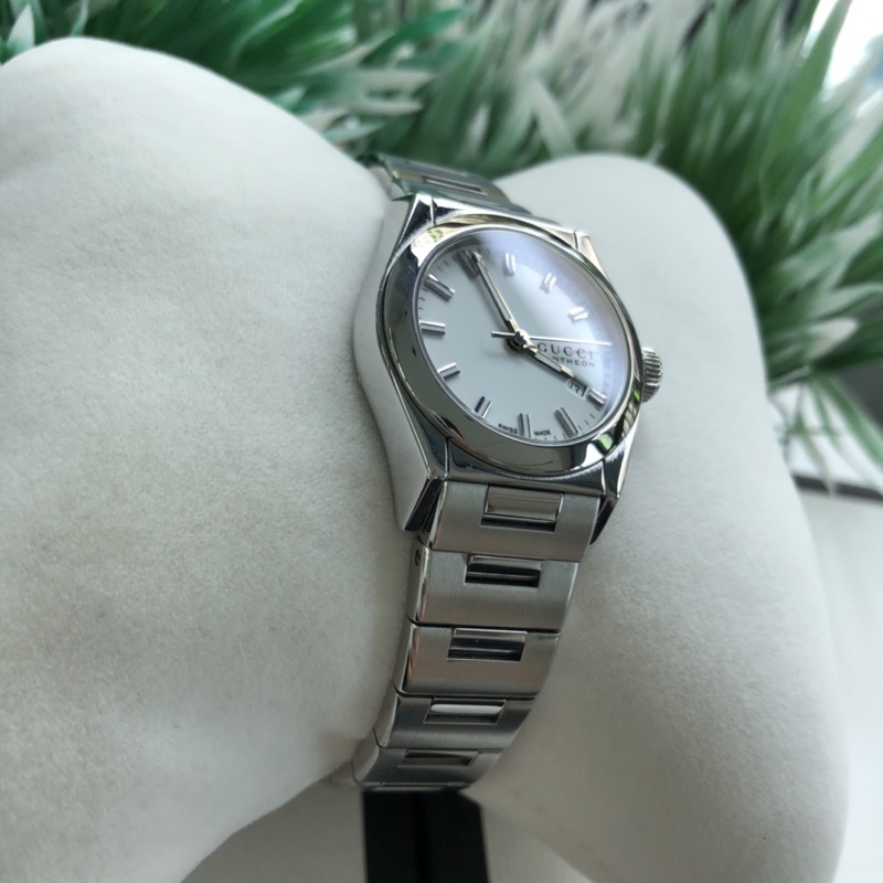 Gucci  Patheon 115.5 White Dial Quartz Lady Side Wrist Watch