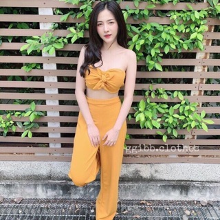 เซต2ชิ้นเกาะอกสม๊อคหลัง เข้ารูด เก๋ๆ