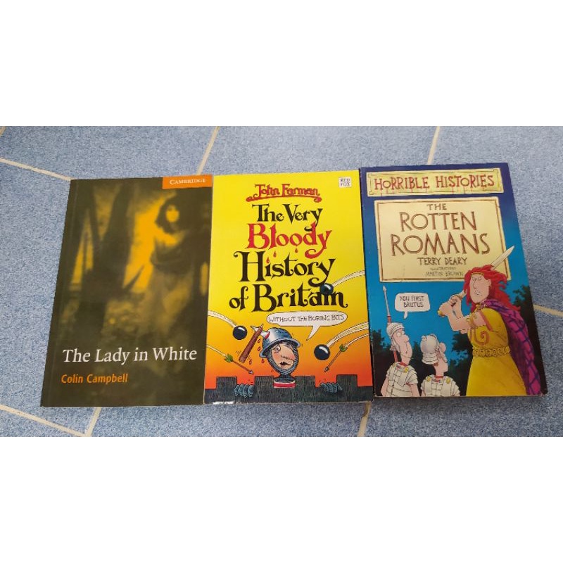 Horrible Histories of britain, The rotten romans อาณาจักรโรมัน The Lady in White by Colin Campbell Cambridge English