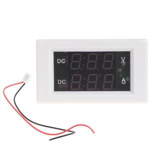 dc 600 v 20 a dual digital โวลต์มิเตอร์แอมมิเตอร์โวลต์แอมป์มิเตอร์สีแดง+สีเขียว led
