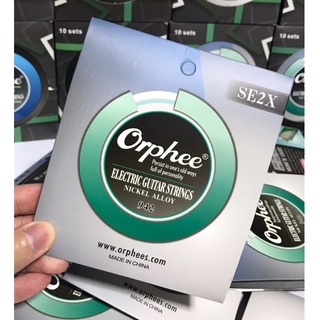 สายกีตาร์ไฟฟ้า electric guitar strings orphee SE2X 9/42 สายกีตาร์เคลือบกันสนิมสายนุ่มช่วยยืดอายุการใช้งานได้หลายเท่า