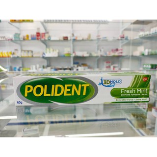 Polident โพลิเดนท์ ครีมติดฟันปลอม สูตรปราศจากการแต่งสี กลิ่นและรสชาติ 20 กรัม , 60 กรัม