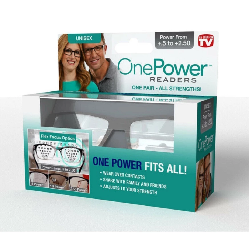 One Power Glasses Readers แว่นอ่านหนังสือสําหรับผู้หญิงผู้ชายปรับโฟกัสอัตโนมัติสําหรับอ่านหนังสือ