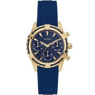 พร้อมสต็อก ！นาฬิกาข้อมือสุภาพสตรี Guess Analogue Blue Dial Women’s Watch – W0562L2 W0562L2 36mm