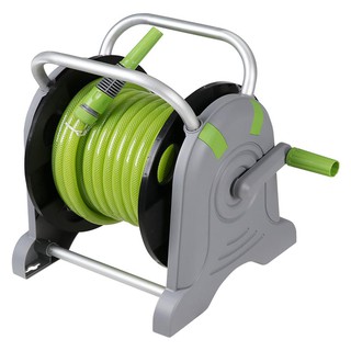 สายยางโรลตั้งพื้น N10 1/2 นิ้วx20M สีเขียว-เทา GROUND-BASED HOSE REEL SPRING N10 1/2"X20M GREEN/GRAY