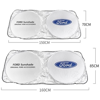 ม่านบังแดดกระจกรถยนต์ สําหรับ Ford UV Protect Car Cover Fiesta Everest Ranger Mondeo Fiesta Ecosports Mustang Focus